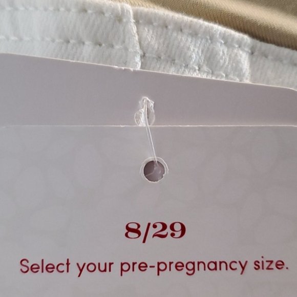 Isabel Maternity by Ingrid & Isabel Women White Skinny Maternity Jeans Inseam 29 - Picture 7 of 7